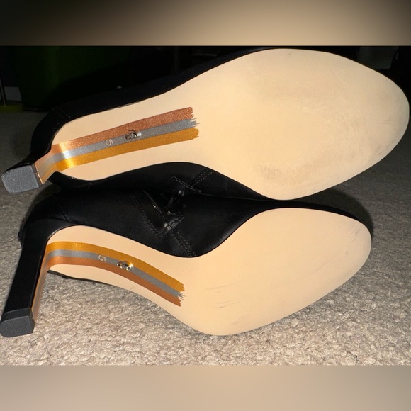 New Sam Edelman Women’s Shauna Knee High Boots in Black Leather Color Size 5 - Picture 8 of 9